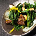 aoiobahan's cooksnap of when they made 春菊と焼きしいたけの磯ゆず香和え♪.