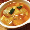 ちゃちゃまる26's cooksnap of when they made かぼちゃとキャベツと油揚げの味噌汁.