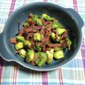 chi−ちゃん's cooksnap of when they made アボカドとベーコンのハニマス炒め.