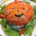 まぐ（・◇・）'s cooksnap of when they made ハロウィンのカンタンケーキすし.