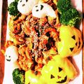 虎39's cooksnap of when they made ハロウィン・キャラ弁　ジャックオランタン.
