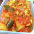 ＴＯＭＯＷＡＴ's cooksnap of when they made 野菜と大豆とベーコンの完熟トマトソース煮.