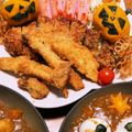 Risa5150's cooksnap of when they made ハロウィン★かぼちゃのクリチ茶巾サラダ.