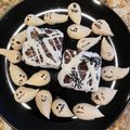 food4me's cooksnap of when they made ハロウィン☆おばけのメレンゲクッキー.