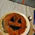 神風＊'s cooksnap of when they made ハロウィン★サーモン寿司ケーキ.