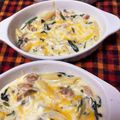 猫のミイヤ's cooksnap of when they made ほうれん草と鶏肉のマカロニグラタン.