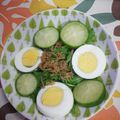くネコまろす's cooksnap of when they made すごく簡単☆春菊とじゃことゆで卵のサラダ.