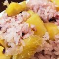 まるまるもりもりりん's cooksnap of when they made 十五穀米でさつまいもご飯(^^♪.