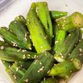リン012's cooksnap of when they made オクラのナムル.