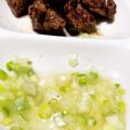 みゃみゃー's cooksnap of when they made ひとくちステーキ　ネギとわさびのソース.