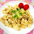 ふうはっちゃん's cooksnap of when they made ささみの濃厚ごまだれ和え.