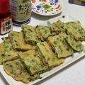 大減量成功ママ's cooksnap of when they made 紅しょうがの風味でやみつき♪ニラチヂミ.