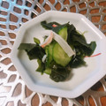 yesmama's cooksnap of when they made わかめきゅうりカニかまの酢物.