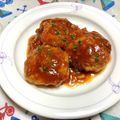 お料理ニャロメ's cooksnap of when they made お子様に♡トマトソースの小さなハンバーグ.