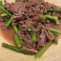 ☆ayumikan☆'s cooksnap of when they made アスパラと牛肉のうまうま炒め.