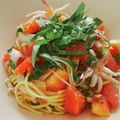 yokoyoko76's cooksnap of when they made トマト・たらこ・イカの和風冷製パスタ.