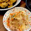 ばたみそーぱん☆'s cooksnap of when they made 15分以内☆レンジで簡単！春雨チャプチェ.