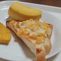 チコリママ's cooksnap of when they made コーンマヨトースト.