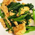 geranium♪'s cooksnap of when they made ほうれん草と卵の甘じょっぱ炒め.