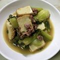 クックmichi☆♪'s cooksnap of when they made 青梗菜と厚揚げdeそぼろ餡かけ☆.
