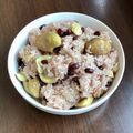 ＊祥愛＊'s cooksnap of when they made 炊飯器で栗入り赤飯(栗おこわ).