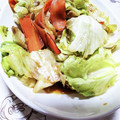土方ともこ's cooksnap of when they made レタス大量消費！豚肉とレタスのピリ辛炒め.