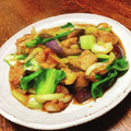 ちゃちゃまる26's cooksnap of when they made 茄子と鶏肉と小松菜の【味噌と醤油炒め】.