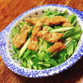 ちゃちゃまる26's cooksnap of when they made 水菜と鶏皮の中華サラダ！.