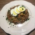 Yokchina's cooksnap of when they made ウズベキスタン♡そば米の牛肉ご飯プロフ.