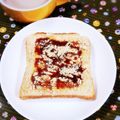ふうはっちゃん's cooksnap of when they made 和風　黒蜜きなこトースト.