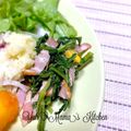 YUH♡ママ's cooksnap of when they made 春菊とベーコンのバター醤油炒め.