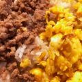 ほのぼのいっこ's cooksnap of when they made レンジで簡単！そぼろ丼弁当.