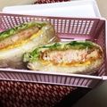 misatona's cooksnap of when they made えびかつサンドとタマゴサンド.