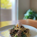 はるちなあき's cooksnap of when they made 簡単＆絶品♡ほうれん草と牛肉の和風パスタ.