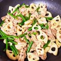 なみたん♡'s cooksnap of when they made 豚肉と蓮根のガーリック炒め◆スタミナ料理.