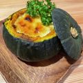 のりぞう22's cooksnap of when they made 坊ちゃん南瓜の丸ごと豆乳クリームグラタン.