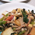 いさみょば's cooksnap of when they made めんつゆで！豚肉と小松菜と厚揚げの卵炒め.