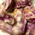 あおむし26's cooksnap of when they made 紫芋の天ぷら 簡単卵なし 弁当夕食.