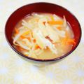 ふうはっちゃん's cooksnap of when they made もやし 人参 油揚げの味噌汁^^.