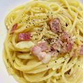 こよっこよ's cooksnap of when they made 簡単＊ヘルシー＊豆乳カルボナーラ.