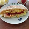yuki★haru's cooksnap of when they made 美味しい朝食♫スクランブルエッグサンド.