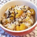 tikariri's cooksnap of when they made 塩昆布でコク出し！さつまいもごはん.