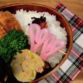 クック5E2Q86☆'s cooksnap of when they made お花見にハートの花散らしお祝い寿司♡.
