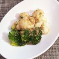 horseland's cooksnap of when they made カリフラワーとブロッコリーの胡麻酢味噌.