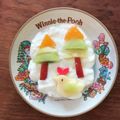 こつゆ514's cooksnap of when they made りんご型抜き＊鳥さん.