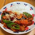 ねこぽんぽ's cooksnap of when they made 話題の「ハリッサ」鶏胸肉と茄子の炒め物.