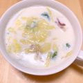 ステルトミチル's cooksnap of when they made 白菜とチーズ☆簡単５分でクリームスープ.