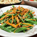 Superlittleboo's cooksnap of when they made いんげんと人参のオイスター炒め。.