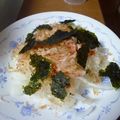 K/S's cooksnap of when they made あるもので♪新たまねぎとカニカマのサラダ.