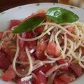 olive77★'s cooksnap of when they made ミニトマトとバジルの冷たいパスタ.